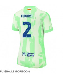 Günstige Barcelona Pau Cubarsi #2 3rd trikot Damen 2024-25 Kurzarm